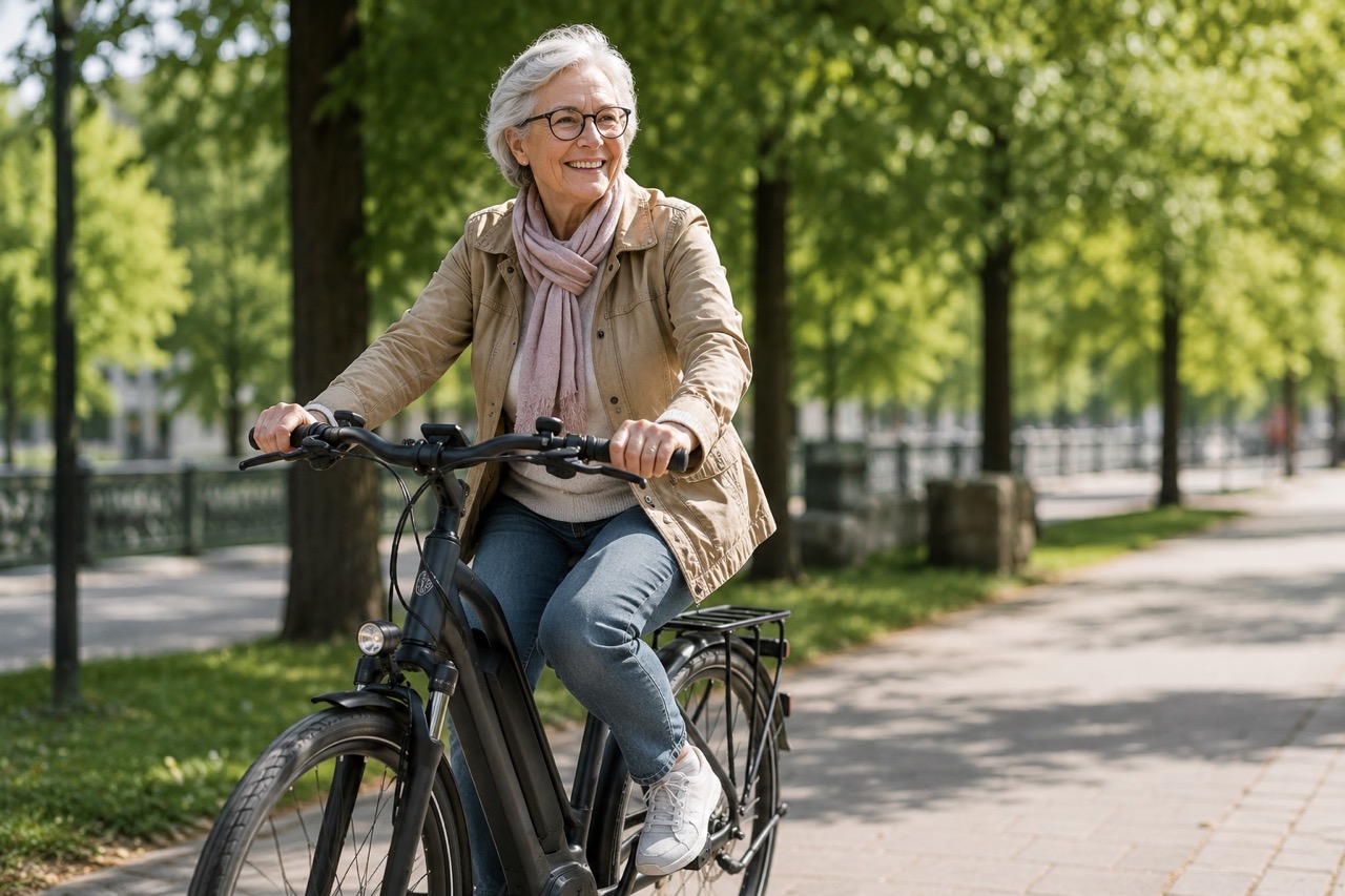 rower elektryczny dla seniorki